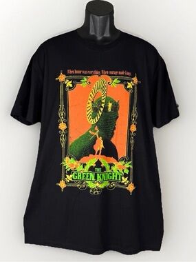 The Green Knight Studiohouse Designs x A24 Movie Promo Black Goth SS-Tee Mens XL